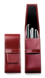 Schreibgeräteetui TRIO CAMBRIDGE Top Grain Leder rot